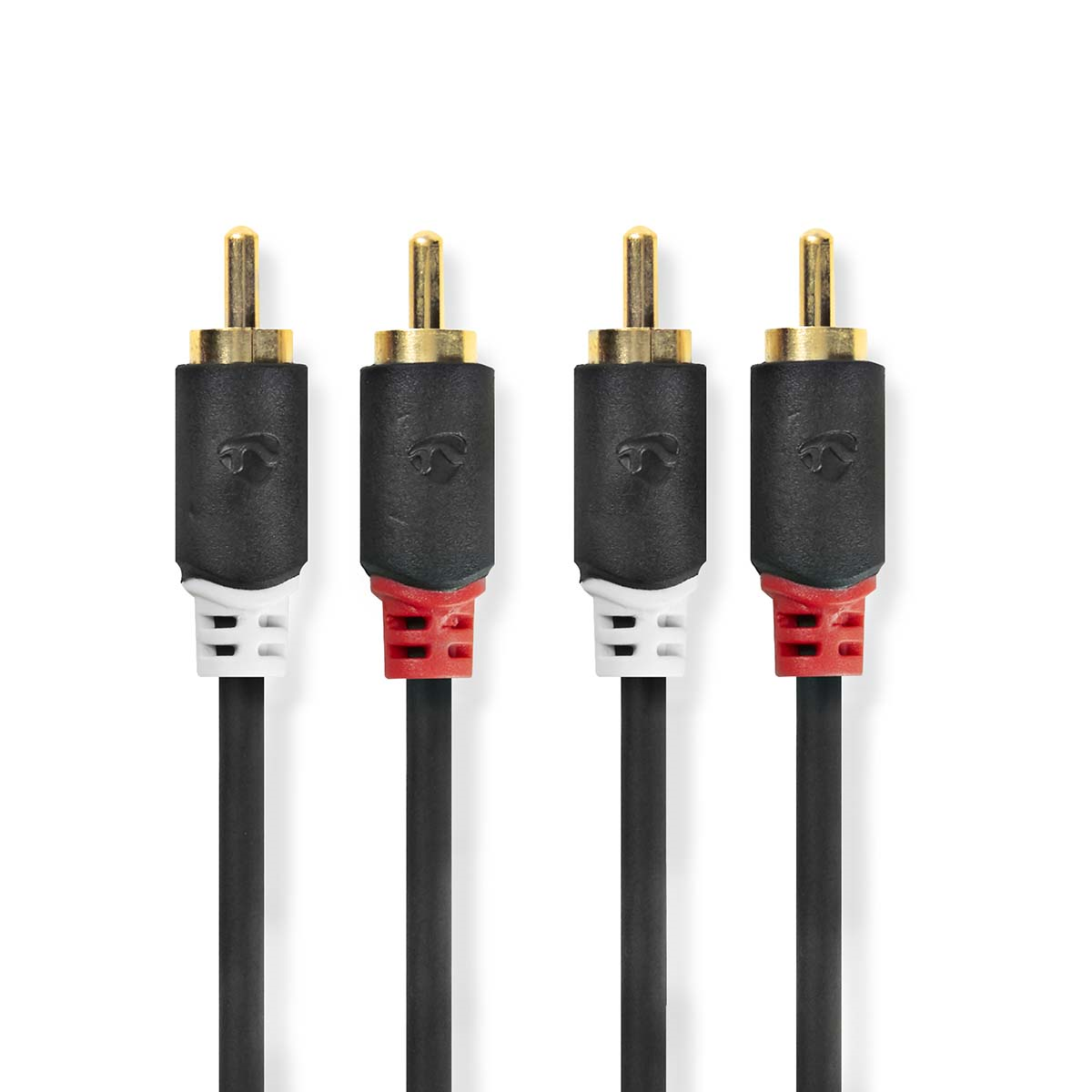 CABW24200AT10 Stereo Audio Cable| 2x RCA Male | 2x RCA Male | Gold Plated